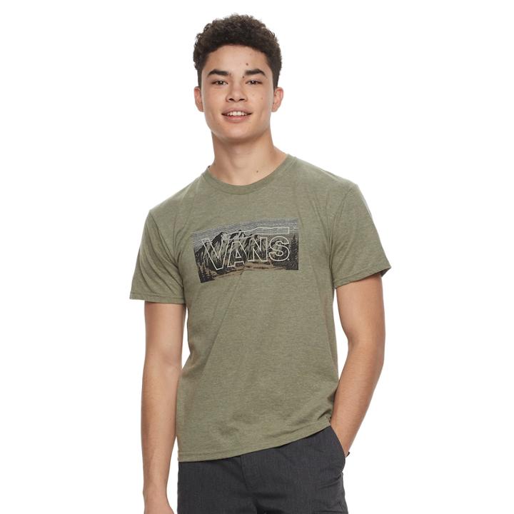 Men's Vans Boxed Ice Tee, Size: Small, Dark Green