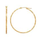 Everlasting Gold 14k Gold Twist Hoop Earrings, Women's