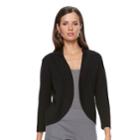 Women's Dana Buchman Jersey Stitch Bolero Jacket, Size: Xl, Black