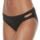 Women's Apt. 9&reg; Strappy Hipster Bikini Bottoms, Size: Large, Black