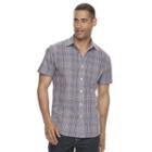 Men's Apt. 9&reg; Slim-fit Stretch Button-down Shirt, Size: Large Slim, Purple