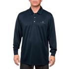 Men's Pebble Beach Classic-fit Heathered Easy-care Performance Golf Polo, Size: Xxl, Dark Blue
