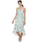 Disney Princess Juniors' Floral Ruffle Midi Dress, Teens, Size: Small, Multi Blue