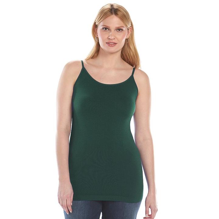 Plus Size Apt. 9&reg; Seamless Camisole, Women's, Size: 3xl, Green