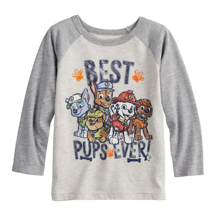Toddler Boy Jumping Beans&reg; Paw Patrol Best Pups Ever! Raglan Graphic Tee, Size: 2t, Oatmeal