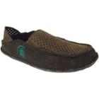 Men's Michigan State Spartans Cayman Perforated Moccasin, Size: 11, Brown