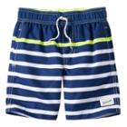 Boys 4-7 Carter's Striped Swim Trunks, Boy's, Size: 7, Blue (navy)