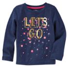 Girls 4-12 Oshkosh B'gosh&reg; Let's Go Floral Graphic Tee, Size: 10, Light Grey
