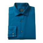 Men's Marc Anthony Textured Slim-fit No-iron Dress Shirt, Size: 16.5-34/35, Dark Blue