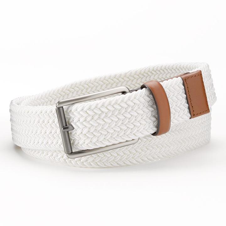 Grand Slam Braided Stretch Golf Belt - Men, Size: 32, White