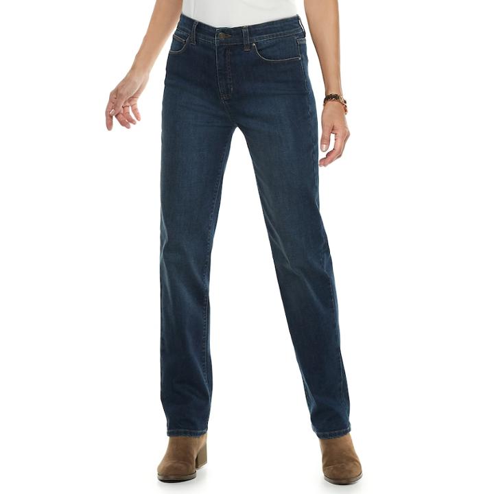 Women's Croft & Barrow&reg; Classic Bootcut Jeans, Size: 14 T/l, Med Blue