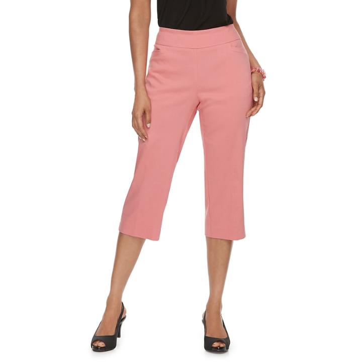 Women's Napa Valley Millenium Capri Pants, Size: 18, Light Pink