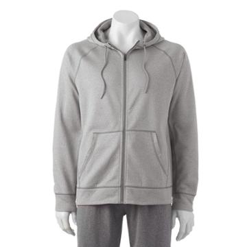 Men's Tek Gear Space-dye Hoodie, Size: Medium, Light Grey
