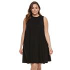 Plus Size Sonoma Goods For Life&trade; High Neck Trapeze Dress, Women's, Size: 2xl, Black