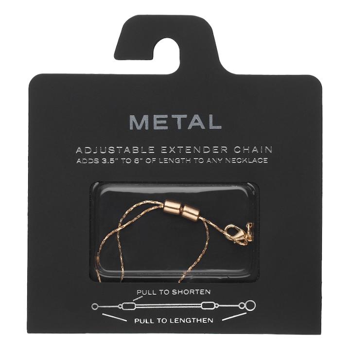 Adjustable Chain Necklace Extender, Women's, Gold