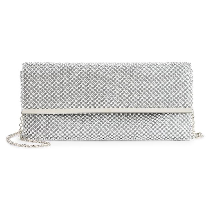 Gunne Sax By Jessica Mcclintock Kandi Clutch, Women's, Silver