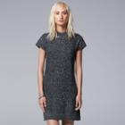 Women's Simply Vera Vera Wang Cable Knit Sweaterdress, Size: Xl, Dark Grey