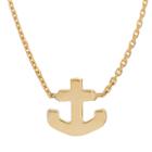 14k Gold Anchor Necklace, Women's, Size: 18, Yellow