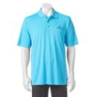 Men's Pebble Beach Classic-fit Tonal Jacquard Performance Golf Polo, Size: Xxl, Turquoise/blue (turq/aqua)