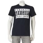 Men's Parental Advisory Tee, Size: Small, Black