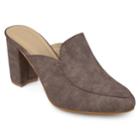 Journee Collection Trove Women's High Heel Mules, Size: Medium (8), Med Brown