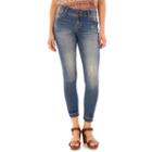 Juniors' Wallflower Release Hem Ultra Skinny Jeans, Teens, Size: 1, Pink