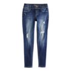 Girls 7-16 Mudd&reg; Flx Denim Leggings, Size: 10, Blue