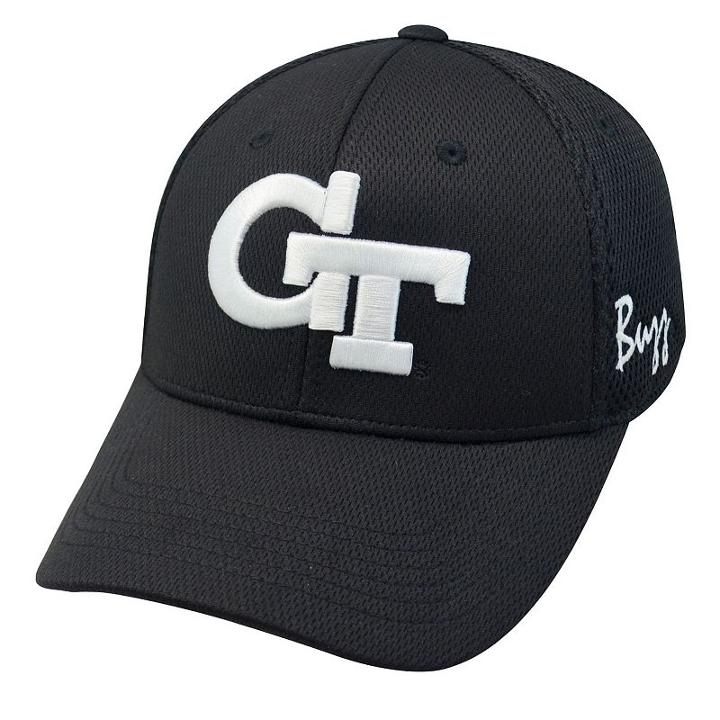 Adult Top Of The World Georgia Tech Yellow Jackets Fairway One-fit Cap, Black