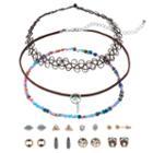 Mudd&reg; Dream Catcher Choker Necklace & Owl Stud Earring Set, Women's, Multicolor