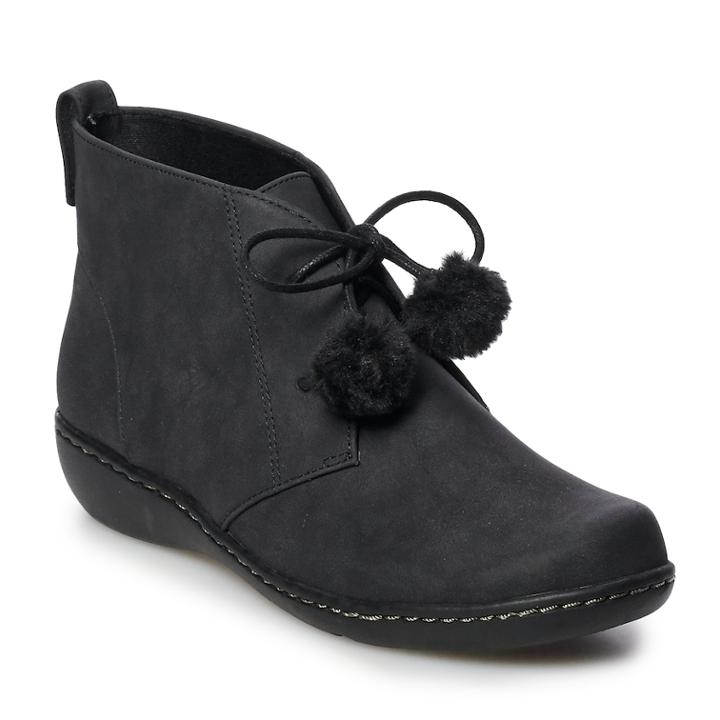 Soft Style By Hush Puppies Jinger Women's Ankle Boots, Size: 7, Black