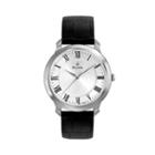 Bulova Stainless Steel Leather Watch - 96a133 - Men, Black
