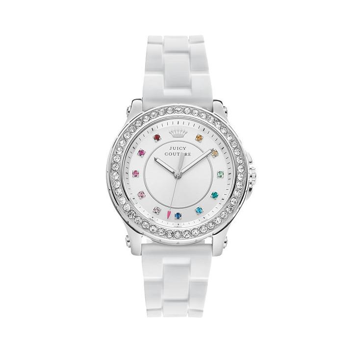 Juicy Couture Women's Pedigree Crystal Watch, Size: Large, White