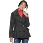 Juniors' J-2 Oxford Wool Double Breasted Jacket, Teens, Size: Xl, Grey (charcoal)