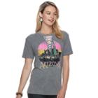 Juniors' Lace-up Arizona Graphic Tee, Teens, Size: Xs, Black