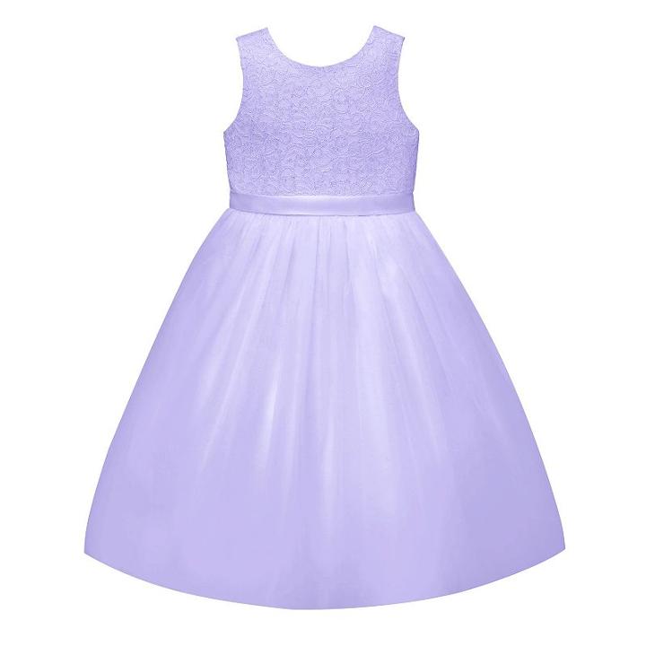 Girls 7-12 American Princess Lace Bodice & Tulle Skirt Dress, Girl's, Size: 8, Purple Oth