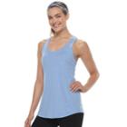 Women's Tek Gear&reg; Active Racerback Tank, Size: Medium, Med Blue