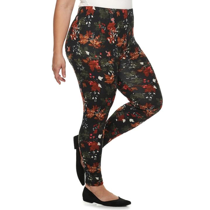 Plus Size French Laundry Fall Leggings, Women's, Size: 1xl, Green