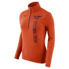 Women's Nike Virginia Tech Hokies Element Pullover, Size: Medium, Orange