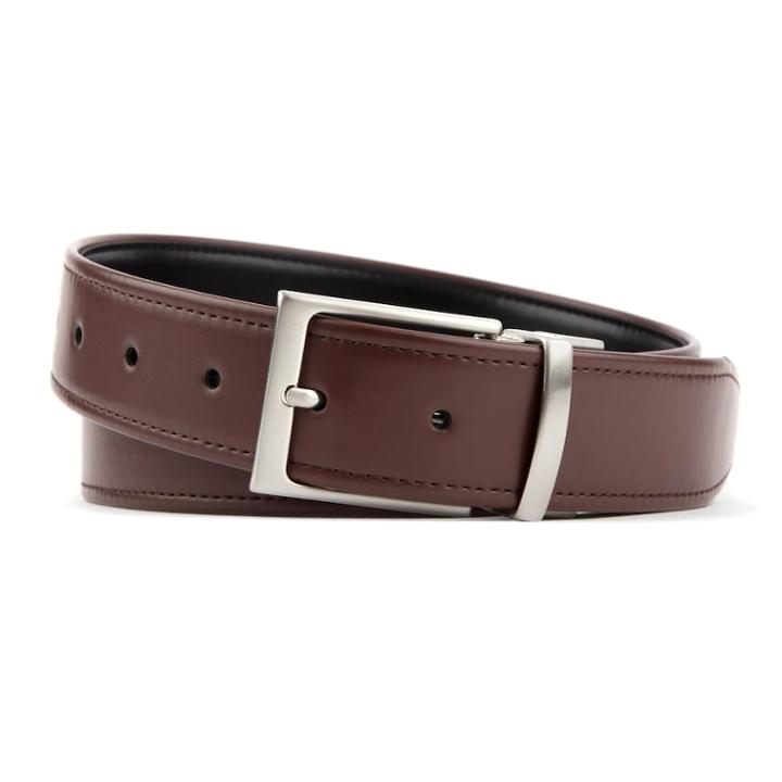 Men's Van Heusen Reversible Modern Flex Stretch Belt, Size: Small, Brown