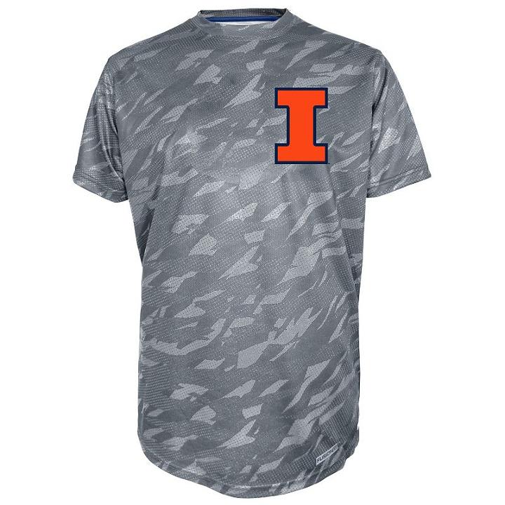 Men's Illinois Fighting Illini Follow Through Tee, Size: Xl, Grey