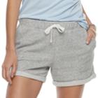 Juniors' So&reg; Cuffed French Terry Shorts, Teens, Size: Xs, Med Grey