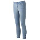 Juniors' Tinseltown Lace Up Ankle Skinny Jeans, Girl's, Size: 11, Light Blue
