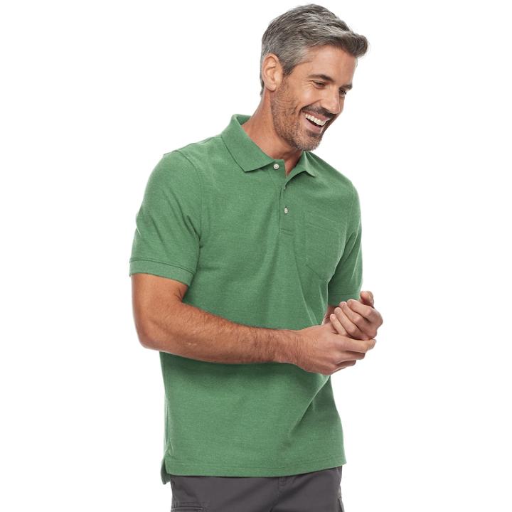 Men's Croft & Barrow&reg; Polo, Size: Medium, Med Green