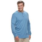 Big & Tall Croft & Barrow&reg; Classic-fit Easy-care Henley, Men's, Size: M Tall, Med Blue