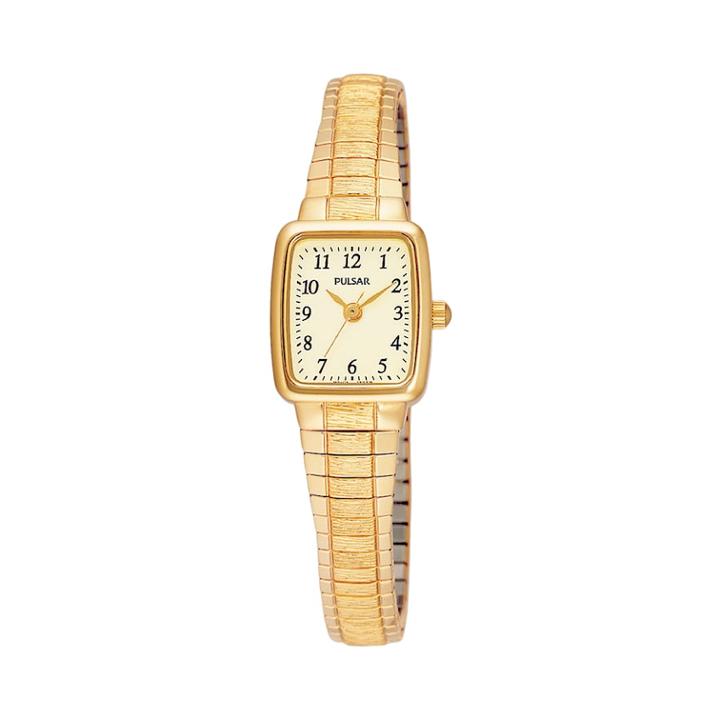 Pulsar Women's Stainless Steel Expansion Watch - Pxf110, Gold