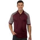 Men's Antigua Engage Regular-fit Colorblock Performance Golf Polo, Size: Xl, Dark Red