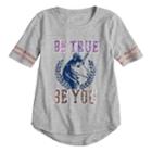 Plus Size Girls 7-16 So&reg; Varsity Graphic Tee, Size: 18 1/2, Med Grey