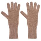 Apt. 9&reg; Cashmere Cross-stitch Gloves, Women's, Med Brown