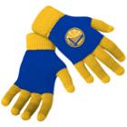 Adult Forever Collectibles Golden State Warriors Knit Colorblock Gloves, Adult Unisex, Multicolor