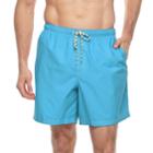 Big & Tall Croft & Barrow&reg; Solid Swim Trunks, Men's, Size: Xxl Tall, Light Blue